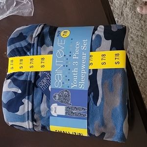 Boys youth 3 piece sleep wear set
